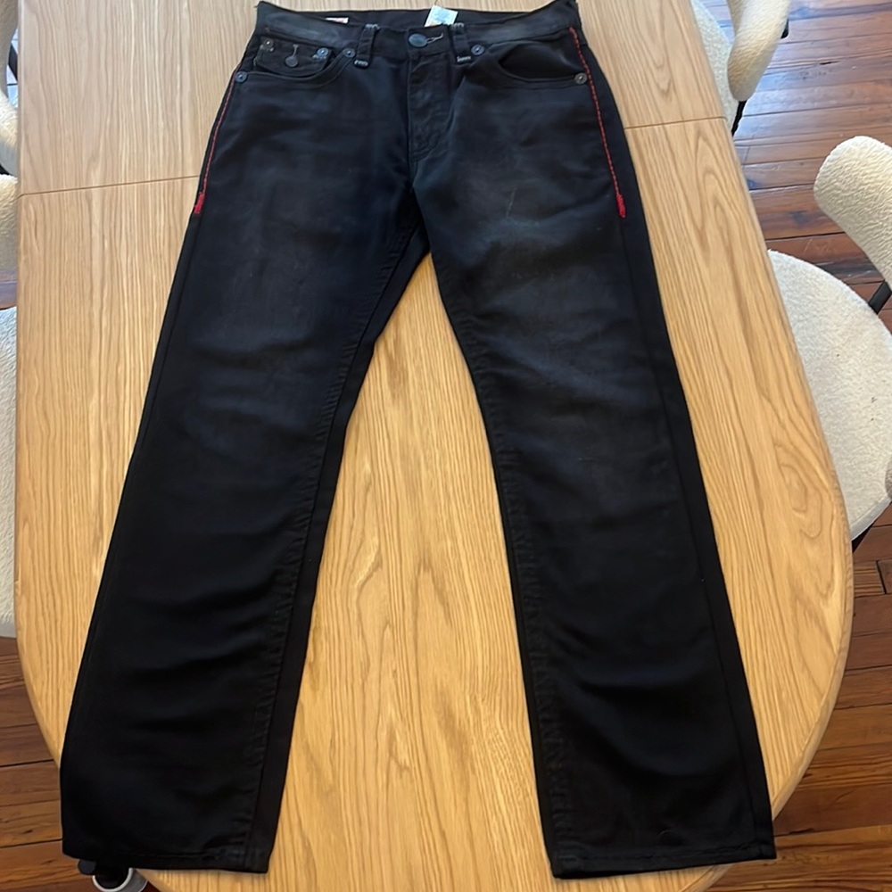 True Religion Men’s Ricky Super T Stich Jeans